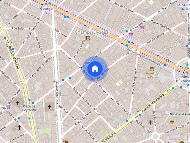 Studio for rent in Triangle d'Or, Paris