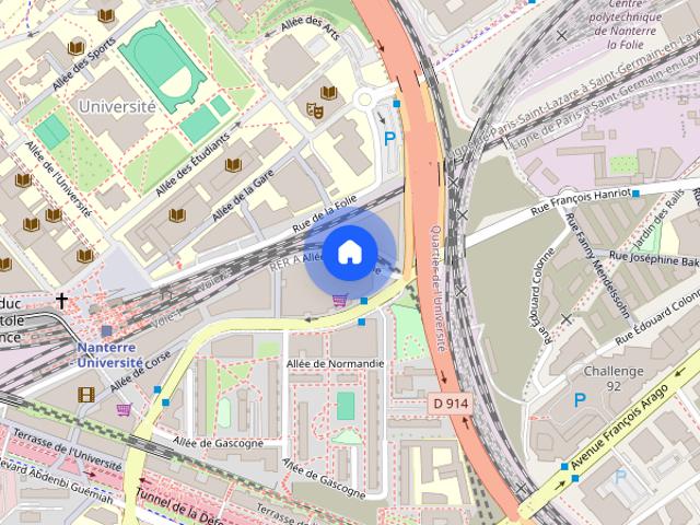 Studio for rent in Université, Nanterre
