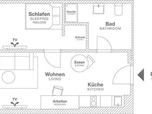 Studio in Am Flughafen, Kienberg