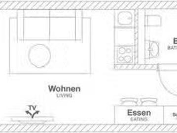 Studio in Bahnstadtchaussee, Opladen