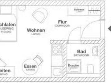Studio in Bahnstadtchaussee, Opladen