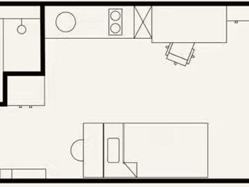 Studio in Köpenicker Straße, Biesdorf