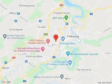 Studio on the 3rd floor in Fribourg and 2 minutes from the train station