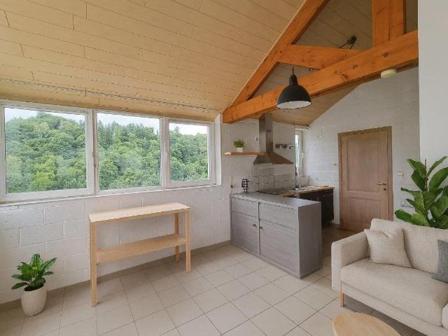 Studio offrant une vue imprenable sur la Ville de Bouillon!