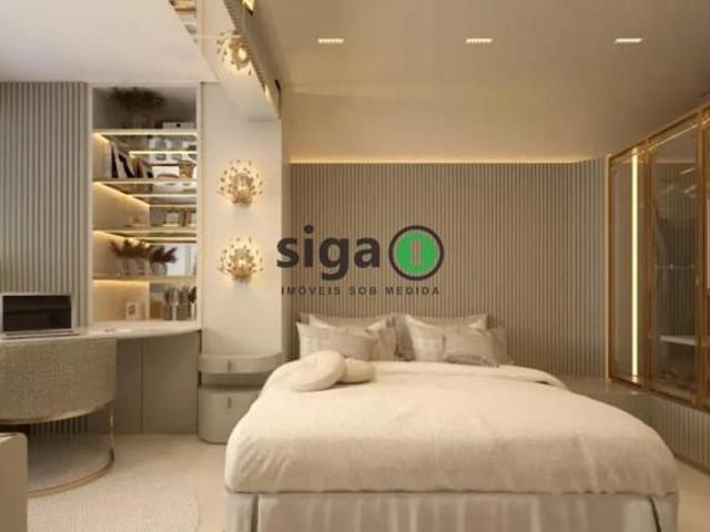 Studio Mobiliado no Brooklin com Vista Livre!