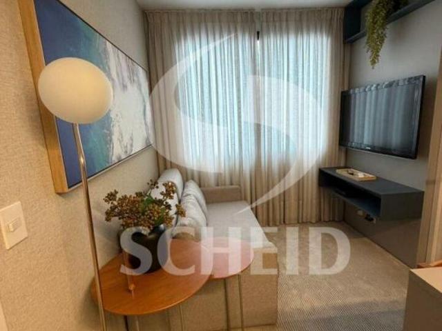 Studio mobiliado com 2 quartos de 37 m²