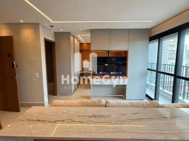 Studio mobiliado e decorado para locação no Azure Compact Life Setor Marista Goiânia GO