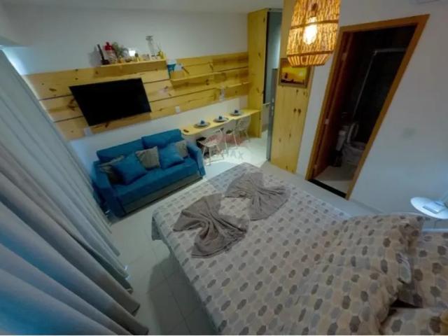 Stúdio mobiliado e equipado para locação anual no MAKIA BEACH RESIDENCE em Muro Alto!