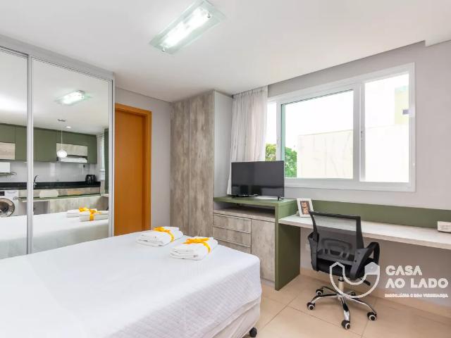 Studio Mobiliado 24m² no Alto da Gloria Curitiba/PR