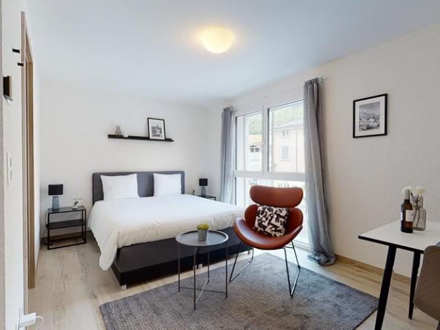 Studio moderne entièrement meublé à Aigle