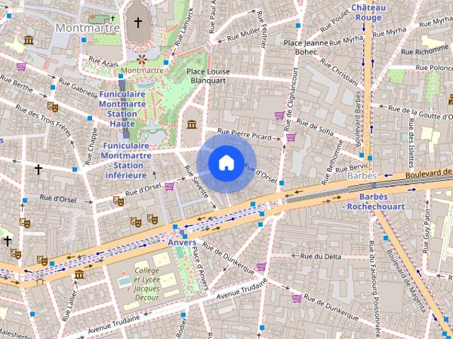 Studio meublé Montmartre