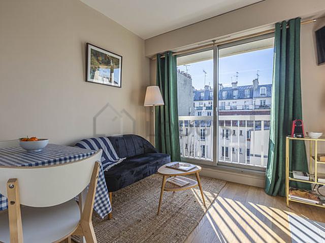 Studio meublé avec ascenseur et concierge Batignolles Paris 17°