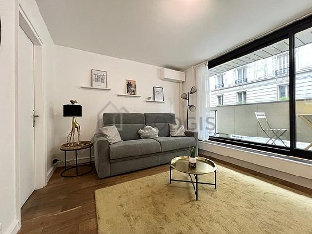 Studio meublé avec terrasse, ascenseur et concierge Trocadéro Paris 16°