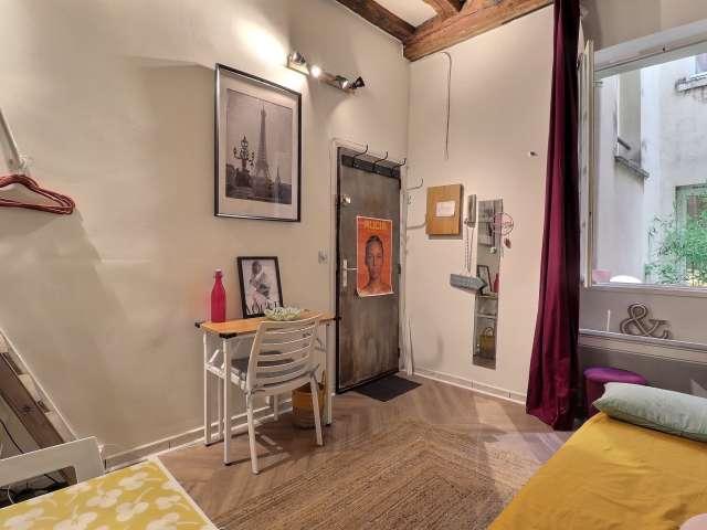 Studio meublé à louer 14 m² Saint Paul Paris