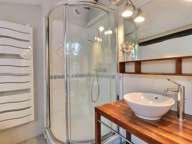 Studio meublé à louer en alcôve 24 m² Centre Georges Pompidou Paris