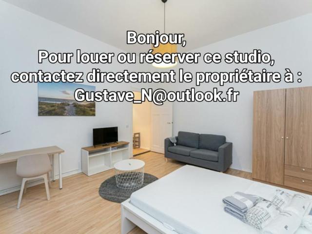 Studio meublé de 22 m², situé au rue de la Suisse, 06000 Nice