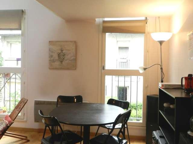 Studio meublé en alcôve à louer en duplex 40 m² Tolbiac Paris