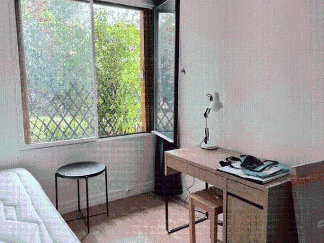 Studio meublé 11 m² – Calme absolu sur jardins & Métro à 30m