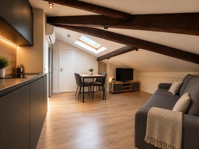 Studio meublé 24 m²