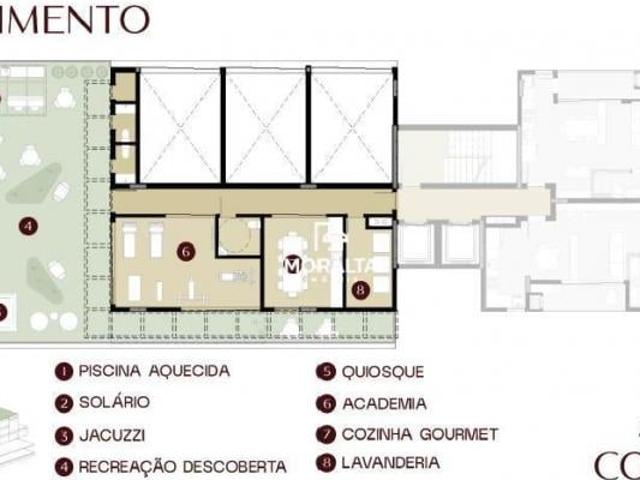 Studio no Centro de São José Com Um Quarto