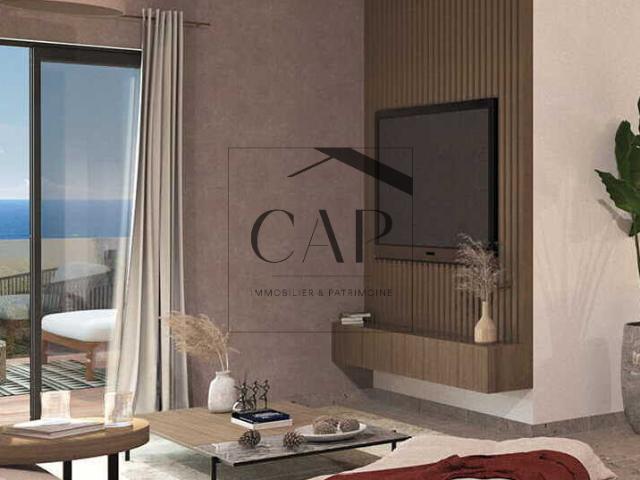 Studio neuf vue mer de 38m avec grande terrasse + pk Solenzara, proche mer/centre