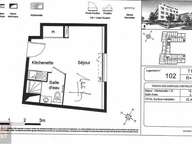 Studio neuf à deux pas du tramway