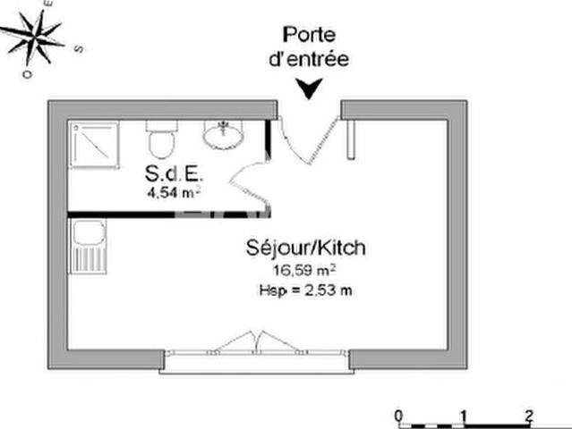 Studio SAINT MAURICE DE BEYNOST 21,13 m²