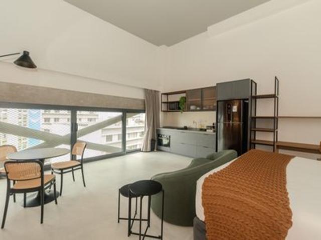 Studio para alugar com 43m², 1 quarto e sem vaga