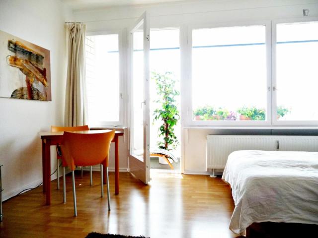 Studio, with outdoor area