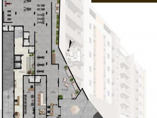 Studios com lazer no rooftop, coworking, lavanderia OMO