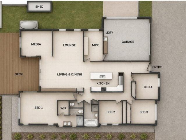 Stunning 4 Bedroom Home! Multiple Living Spaces In & Out! Ducted Air Con! Ride To School, Shops, Parks!