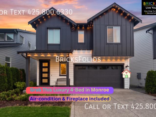 Stunning 2024 Home with EV Charging, Smart Tech & AC in Monroe!