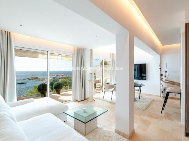 stunning 2 bedroom apartment with sea views in ses illetes | parking, ac, fully fitted kitchen