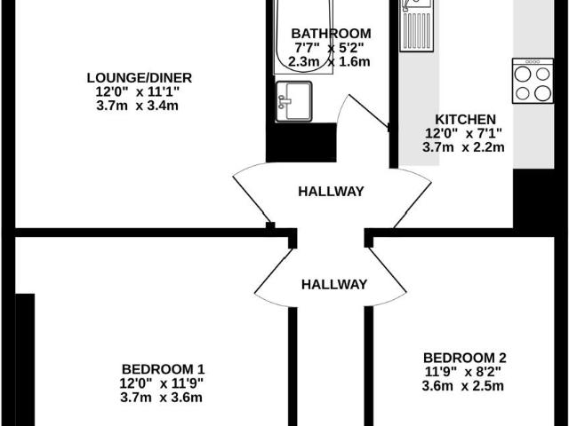 Stunning 2 Bedroom Flat For Rent