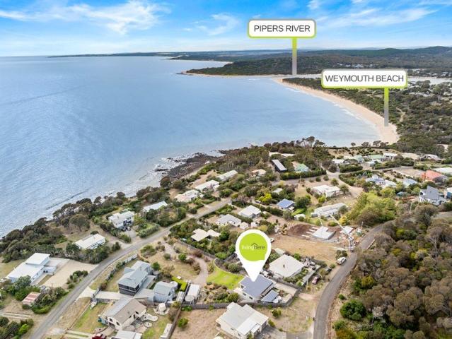 Stunning Coastal Retreat on Two Titles Unmatched Water Views in Weymouth, Tasmania