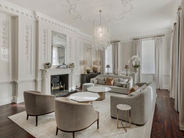 Stunning Mayfair Townhouse with Grand Interior Design
