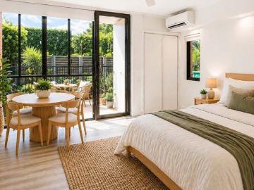 Style meets simplicity in this fresh, modern, renovated studio apartment