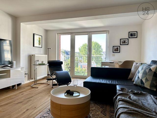 Stylish möblierte Wohnung mit TERRASSE in Leipzig / Centrum Süd