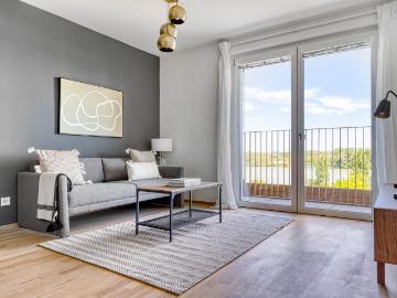 Stylish One Bedroom with River Views in Vienna, Vienna Amsterdam Apartments for Rent