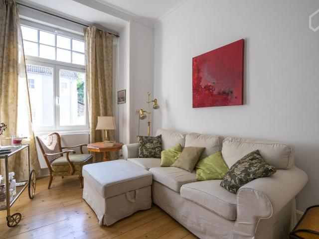 Stylish and modern antique mix: Beautiful 2 room apartment in central Frankfurt City + E Scooter, Frankfurt Amsterdam Apartments for Rent