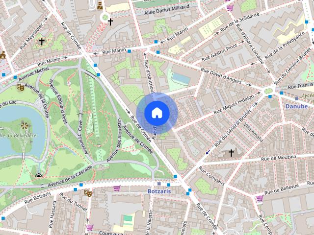 Stylish Duplex in Front of Buttes Chaumont