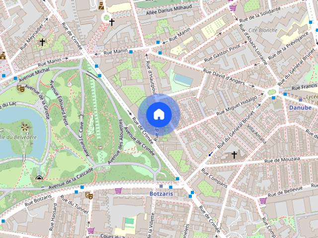 Stylish Duplex in Front of Buttes Chaumont