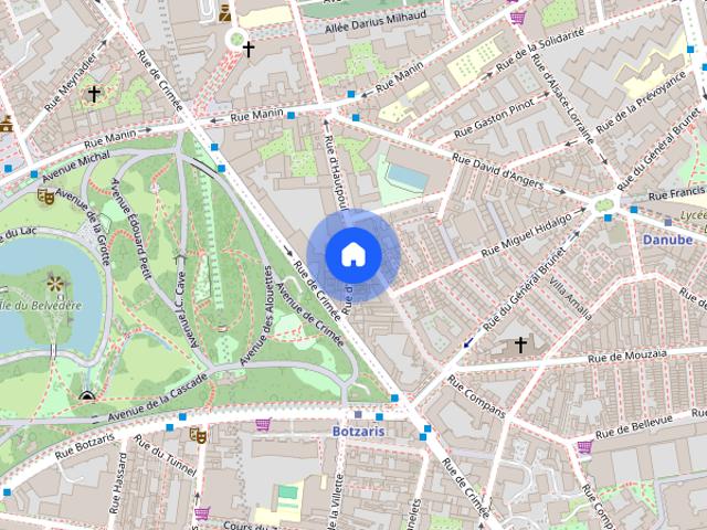 Stylish Duplex in Front of Buttes Chaumont