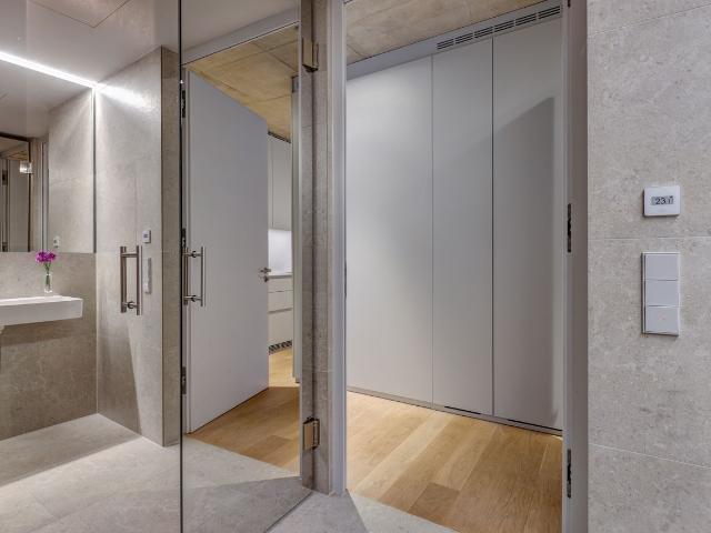 Stylish designer apartment with furnished terrace in the exclusive AM TACHELES development, Berlin Amsterdam Apartments for Rent