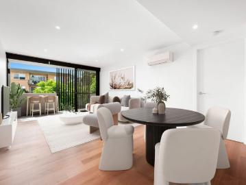 Stylish designer living in Apex apartments