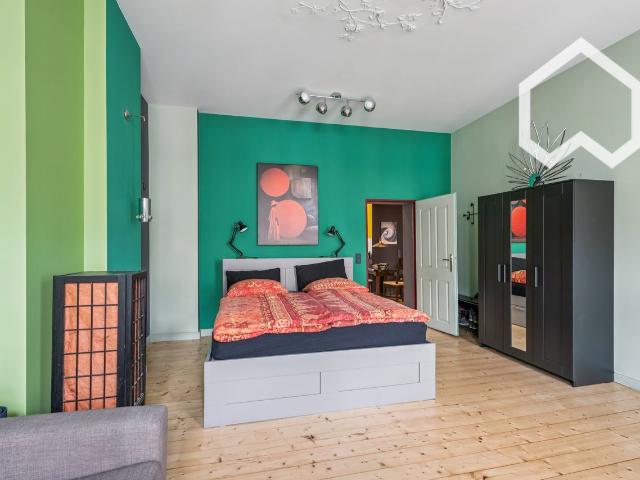 Stylish, fully renovated 3 room apartment in a period building with balcony in Kreuzberg: 95sqm,fully furnished, Berlin Amsterdam Apartments for Rent