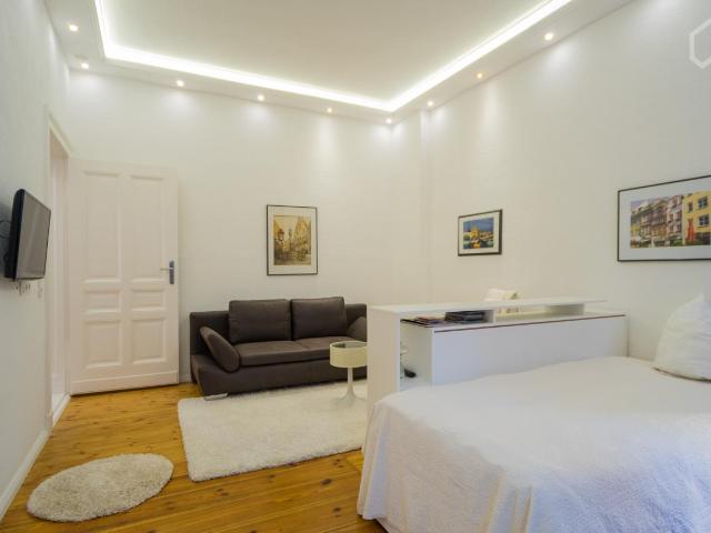 Stylish furnished apartment with terrace in an old historical building in Schöneberg, Berlin Amsterdam Apartments for Rent