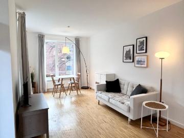Stylish Furnished Apartment with Balcony in Hamburg Nord Hamburg