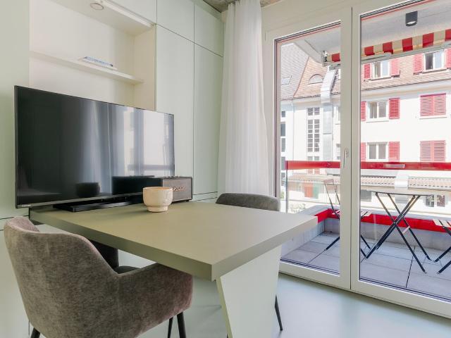 Stylish Furnished Studio Apartment in Oerlikon, Zurich Amsterdam Apartments for Rent