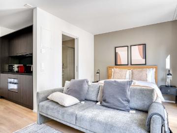 Stylish Furnished Studio Apartment in Sihlfeld, Zurich Amsterdam Apartments for Rent